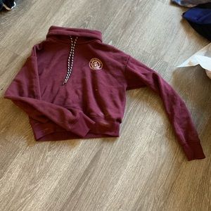 Burgundy Crop Top Sweater